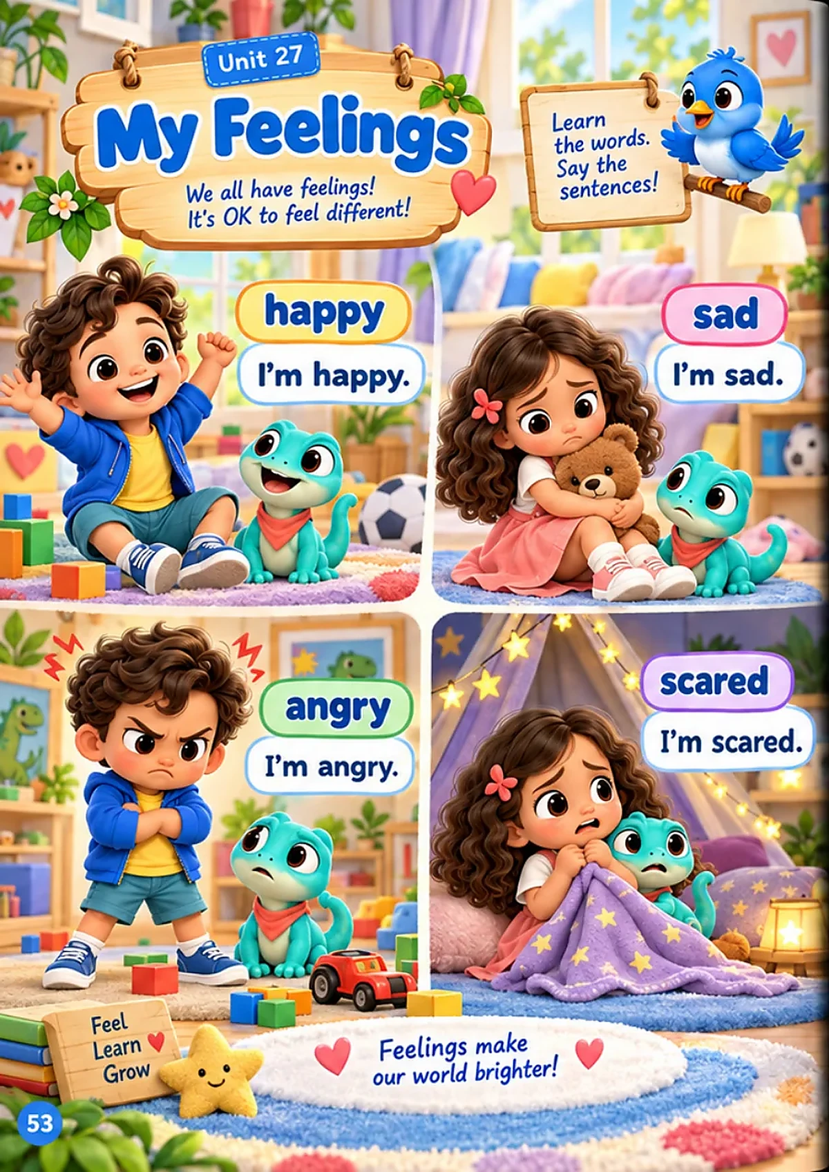 صفحة Everyday English عن المشاعر