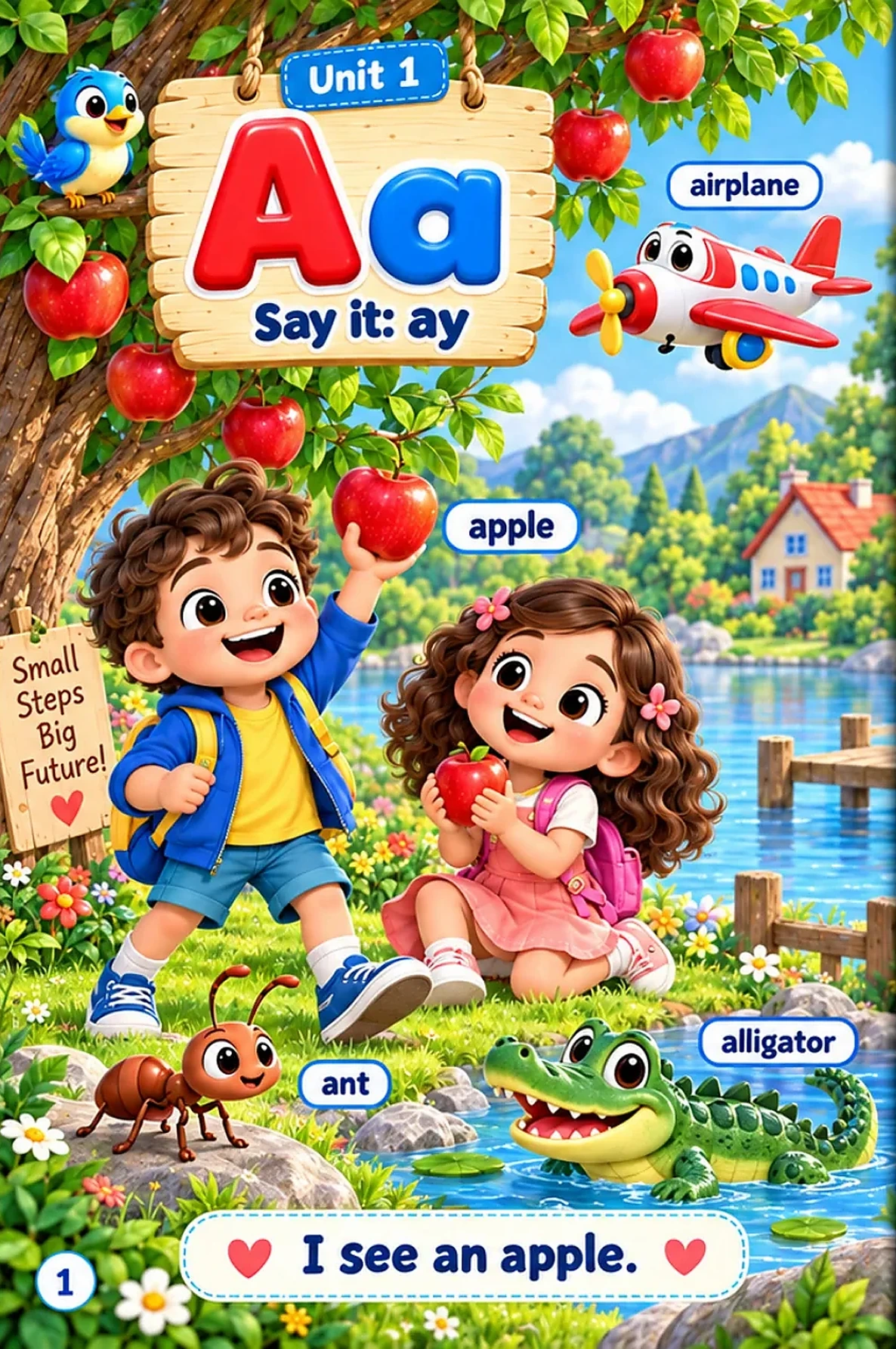 صفحة من درس حرف A